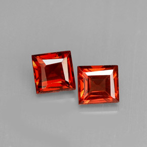 1.06 ct Red Almandine Garnet Gemstone, Almandine Garnet Gem in Square Facet Shape for Sale.