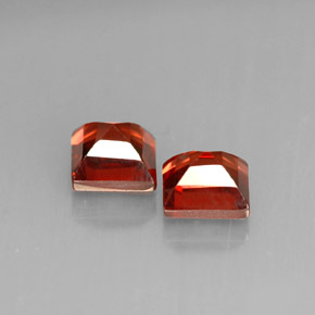 Almandine Garnet Gemstone in 4.2 x 4 mm Size for Sale, Almandine Garnet Stone in Orange Red Color