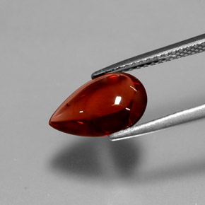 Almandine Garnet Gemstone in 11.4 x 7.6 mm Size for Sale, Almandine Garnet Stone in Orange Red Color