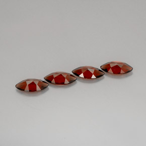 Almandine Garnet Gemstone in 10 x 5 mm (calibrated) Size for Sale, Almandine Garnet Stone in Deep Red Color