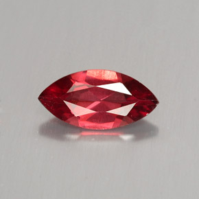 1.16 ct Red Almandine Garnet Gemstone, Almandine Garnet Gem in Marquise Facet Shape for Sale.