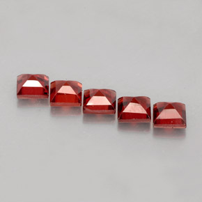 Almandine Garnet Gemstone in 7.1 x 4.1 mm Size for Sale, Almandine Garnet Stone in Orange Red Color