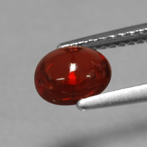 1.44 ct Red Almandine Garnet Stone, Natural Almandine Garnet in Oval Cabochon Shape for Sale