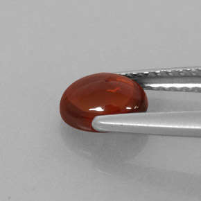 Almandine Garnet Gemstone in 6.3 x 4.6 mm Size for Sale, Almandine Garnet Stone in Orange Red Color