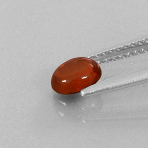 Almandine Garnet Gemstone in 5.8 x 4.7 mm Size for Sale, Almandine Garnet Stone in Orange Red Color