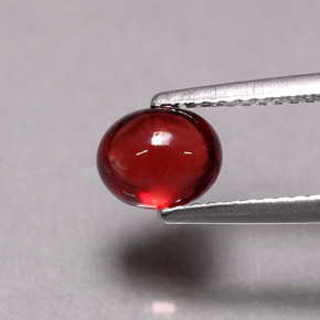 Almandine Garnet Gemstone in 6.8 x 5.5 mm Size for Sale, Almandine Garnet Stone in Orange Red Color