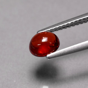 1.14 ct Red Almandine Garnet Gemstone, Almandine Garnet Gem in Oval Cabochon Shape for Sale.