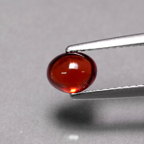 1.14 ct Red Almandine Garnet Stone, Natural Almandine Garnet in Oval Cabochon Shape for Sale