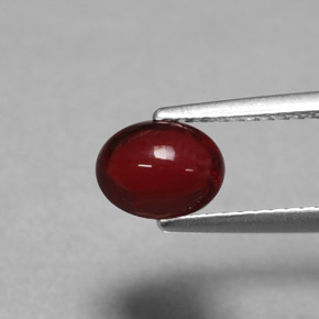 1.74 ct Red Almandine Garnet Stone, Natural Almandine Garnet in Oval Cabochon Shape for Sale