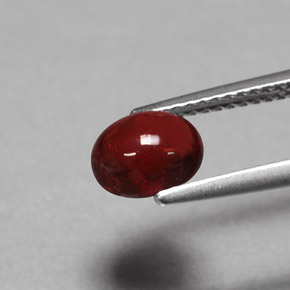 Almandine Garnet Gemstone in 7.2 x 5.5 mm Size for Sale, Almandine Garnet Stone in Deep Red Color