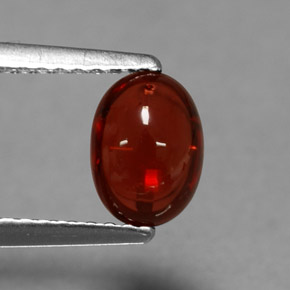 Almandine Garnet Gemstone in 7.3 x 5.3 mm Size for Sale, Almandine Garnet Stone in Orange Red Color