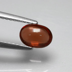 1.02 ct Red Almandine Garnet Stone, Natural Almandine Garnet in Oval Cabochon Shape for Sale