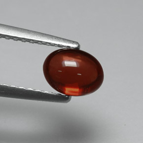 1.10 ct Red Almandine Garnet Stone, Natural Almandine Garnet in Oval Cabochon Shape for Sale