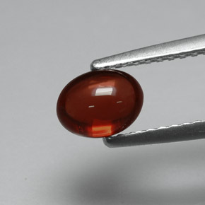 Almandine Garnet Gemstone in 6.3 x 4.9 mm Size for Sale, Almandine Garnet Stone in Orange Red Color