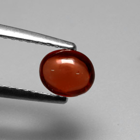 0.88 ct Red Almandine Garnet Stone, Natural Almandine Garnet in Oval Cabochon Shape for Sale