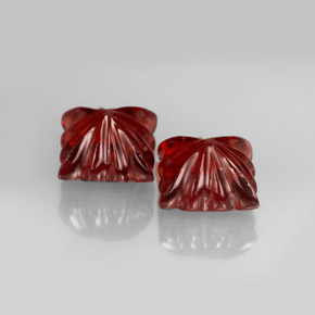 Almandine Garnet Gemstone in 7.1 x 7 mm Size for Sale, Almandine Garnet Stone in Deep Red Color
