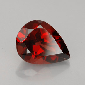 2.00 ct Red Almandine Garnet Stone, Natural Almandine Garnet in Pear Facet Shape for Sale