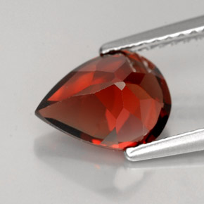 Almandine Garnet Gemstone in 9.2 x 7 mm Size for Sale, Almandine Garnet Stone in Deep Red Color
