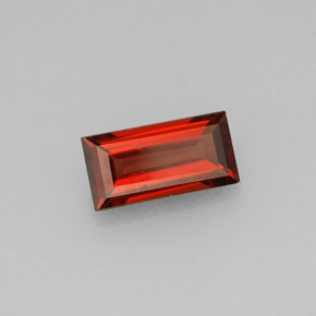 0.96 ct Red Almandine Garnet Stone, Natural Almandine Garnet in Baguette Facet Shape for Sale