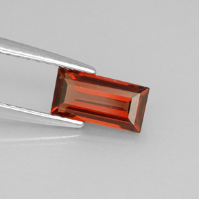 1.04 ct Red Almandine Garnet Stone, Natural Almandine Garnet in Baguette Facet Shape for Sale