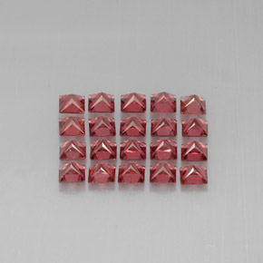 Almandine Garnet Gemstone in 4 x 4 mm (calibrated) Size for Sale, Almandine Garnet Stone in Red Color