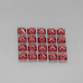 Almandine Garnet Gemstone in 4 x 4 mm (calibrated) Size for Sale, Almandine Garnet Stone in Red Color