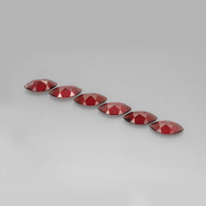 Almandine Garnet Gemstone in 10 x 5 mm (calibrated) Size for Sale, Almandine Garnet Stone in Red Color