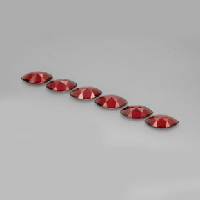 Almandine Garnet Gemstone in 10 x 5 mm (calibrated) Size for Sale, Almandine Garnet Stone in Red Color