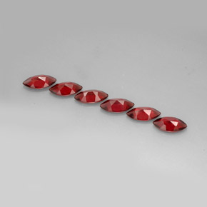 Almandine Garnet Gemstone in 10 x 5 mm (calibrated) Size for Sale, Almandine Garnet Stone in Red Color
