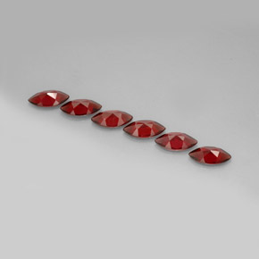 Almandine Garnet Gemstone in 10 x 5 mm (calibrated) Size for Sale, Almandine Garnet Stone in Red Color