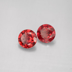 1.86 ct Red Almandine Garnet Stone, Natural Almandine Garnet in Round Facet Shape for Sale