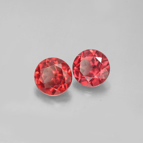2.00 ct Red Almandine Garnet Stone, Natural Almandine Garnet in Round Facet Shape for Sale