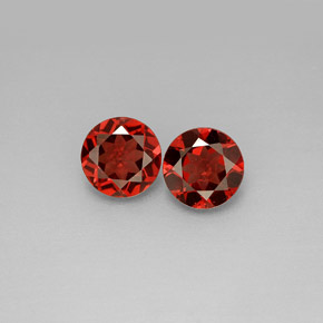 1.81 ct Red Almandine Garnet Gemstone, Almandine Garnet Gem in Round Facet Shape for Sale.