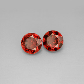 1.81 ct Red Almandine Garnet Stone, Natural Almandine Garnet in Round Facet Shape for Sale