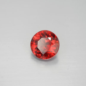 1.02 ct Red Almandine Garnet Stone, Natural Almandine Garnet in Round Facet Shape for Sale