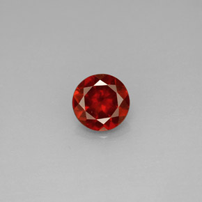 0.98 ct Red Almandine Garnet Gemstone, Almandine Garnet Gem in Round Facet Shape for Sale.