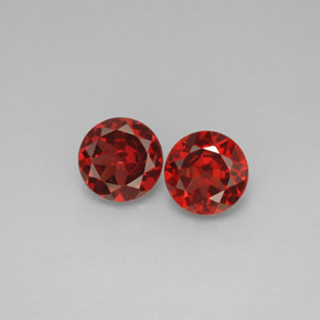 1.81 ct Red Almandine Garnet Gemstone, Almandine Garnet Gem in Round Facet Shape for Sale.