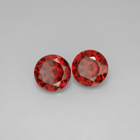 1.81 ct Red Almandine Garnet Stone, Natural Almandine Garnet in Round Facet Shape for Sale