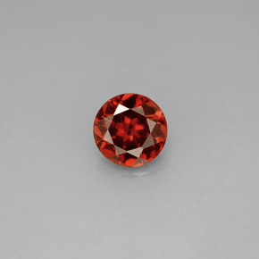 0.98 ct Red Almandine Garnet Gemstone, Almandine Garnet Gem in Round Facet Shape for Sale.