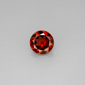 0.90 ct Red Almandine Garnet Stone, Natural Almandine Garnet in Round Facet Shape for Sale