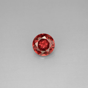 0.97 ct Red Almandine Garnet Gemstone, Almandine Garnet Gem in Round Facet Shape for Sale.