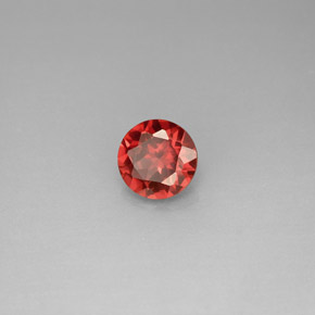 0.97 ct Red Almandine Garnet Stone, Natural Almandine Garnet in Round Facet Shape for Sale
