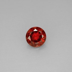 0.96 ct Red Almandine Garnet Gemstone, Almandine Garnet Gem in Round Facet Shape for Sale.
