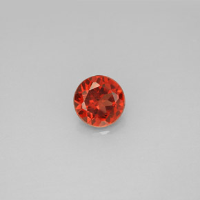 1.01 ct Red Almandine Garnet Gemstone, Almandine Garnet Gem in Round Facet Shape for Sale.