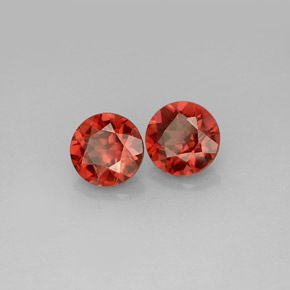 1.98 ct Red Almandine Garnet Stone, Natural Almandine Garnet in Round Facet Shape for Sale