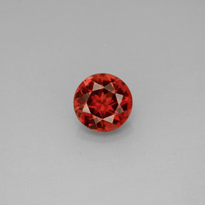 1.05 ct Red Almandine Garnet Gemstone, Almandine Garnet Gem in Round Facet Shape for Sale.