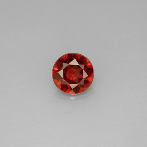 0.95 ct Red Almandine Garnet Gemstone, Almandine Garnet Gem in Round Facet Shape for Sale.