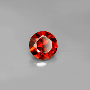 1.57 ct Red Almandine Garnet Stone, Natural Almandine Garnet in Round Facet Shape for Sale