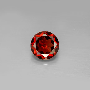 1.61 ct Red Almandine Garnet Gemstone, Almandine Garnet Gem in Round Facet Shape for Sale.
