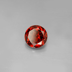 1.61 ct Red Almandine Garnet Stone, Natural Almandine Garnet in Round Facet Shape for Sale